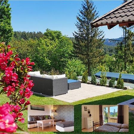 Moderne Ferienwohnung Mit Eigenem Garten Und Traumhaften Blick Wilhelmsthal Buitenkant foto