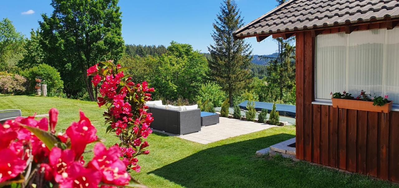 Moderne Ferienwohnung Mit Eigenem Garten Und Traumhaften Blick Wilhelmsthal Buitenkant foto