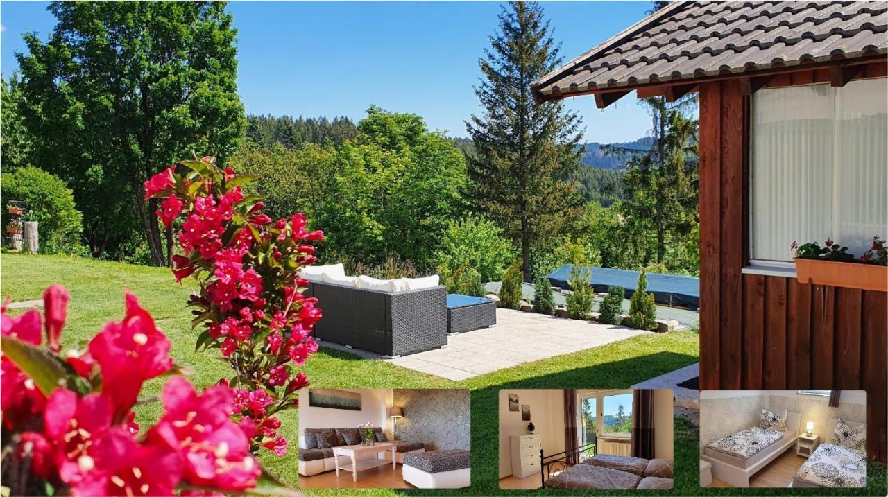Moderne Ferienwohnung Mit Eigenem Garten Und Traumhaften Blick Wilhelmsthal Buitenkant foto