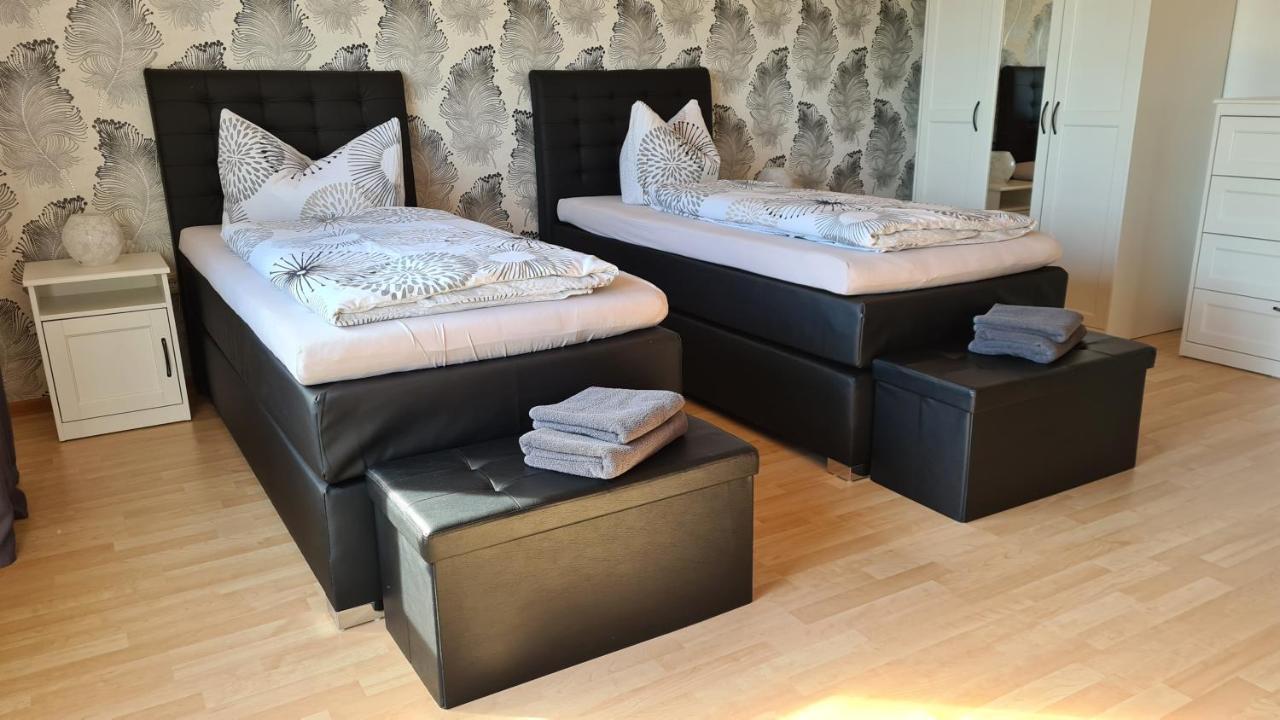 Moderne Ferienwohnung Mit Eigenem Garten Und Traumhaften Blick Wilhelmsthal Buitenkant foto